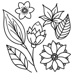 Doodle illustration of plants