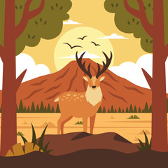 Exploring Africa Illustration