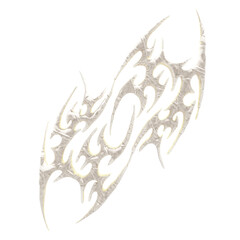 3d cybersigilism white bones texture element