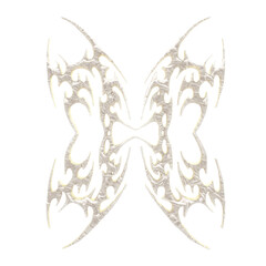 3d cybersigilism white bones texture element