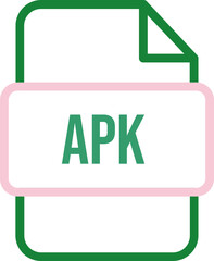 APK File icon with bold outline