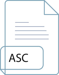 ASC File extension icobn crisp corners thick outline