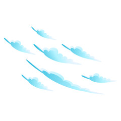 Cloud Illustration Border Decoration