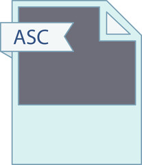 ASC File format icon minimal