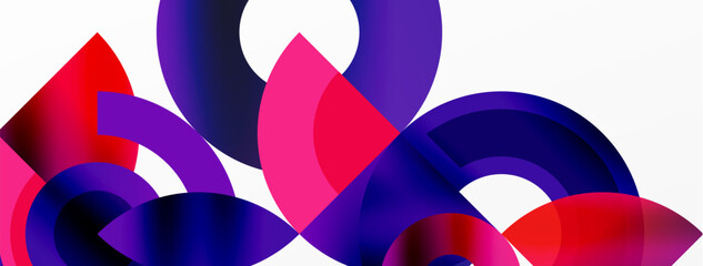 Obraz premium Trendy simple circle abstract background. Vector Illustration For Wallpaper, Banner, Background, Card, Book Illustration, landing page