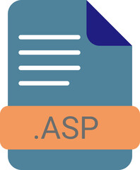 ASP File extension icon with symbol