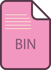 BIN File icon fill and outline rounded corners