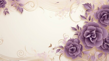 Hand drawn watercolor rose frame