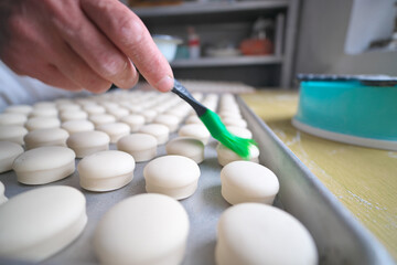 Working in a bakery