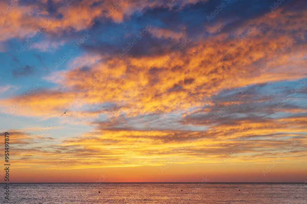 Canvas Prints Colours of sea sunset.