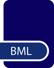 BML File format icon with contour