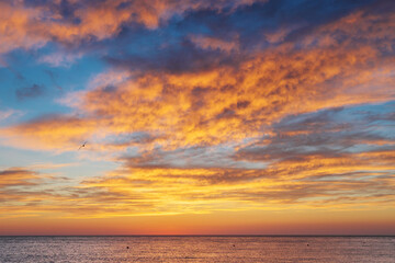 Colours of sea sunset.