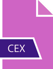 CEX File format icon shape