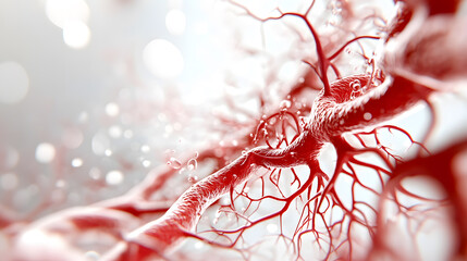 Hypertension management detailed blood vessel network