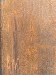 A rusty plate of steel