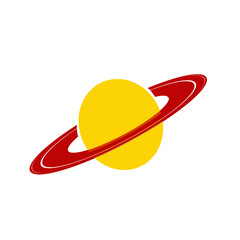 Saturn with a red ring around it © koolrxdesigns