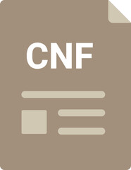 CNF file icon with symbol