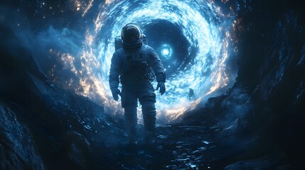 Obraz premium While studying a rare cosmic event near a black hole