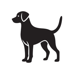 Dog logo silhouette vector illustration