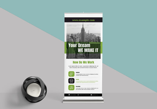 Business Rull Up Banner Template