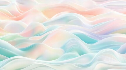 Abstract pastel colors 3d wave background. Abstract background in soft pastel colors