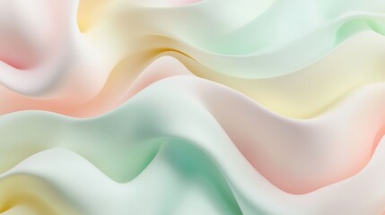 Obraz premium Abstract pastel colors 3d wave background. Abstract background in soft pastel colors