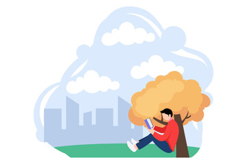 Weekend Activity Flat Design Illustration