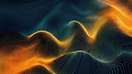 abstract rhythm wavy line graphic for background