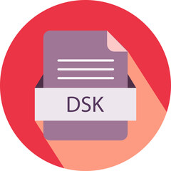 DSK  File icon with black shadow