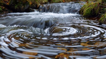 Nature Scene with Fibonacci Spiral 2