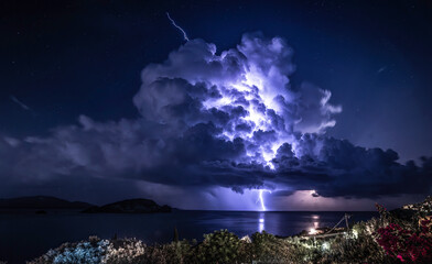 Griechenland Zakynthos Gewitter, Sturm