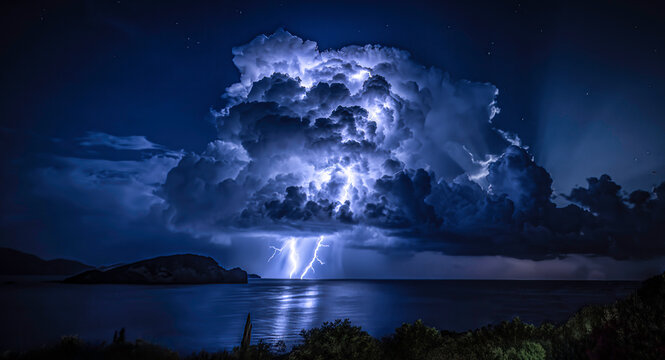 Griechenland Zakynthos Gewitter, Sturm