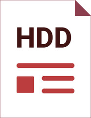 Obraz premium HDD with deep and minimal colors and folded icon