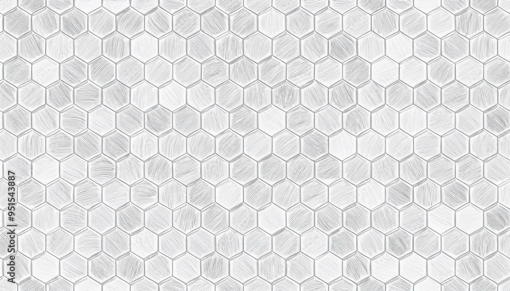 Poster white 3d hexagons hight technology minimalist abstract modern background. sci-fi tech hexagonal bloc