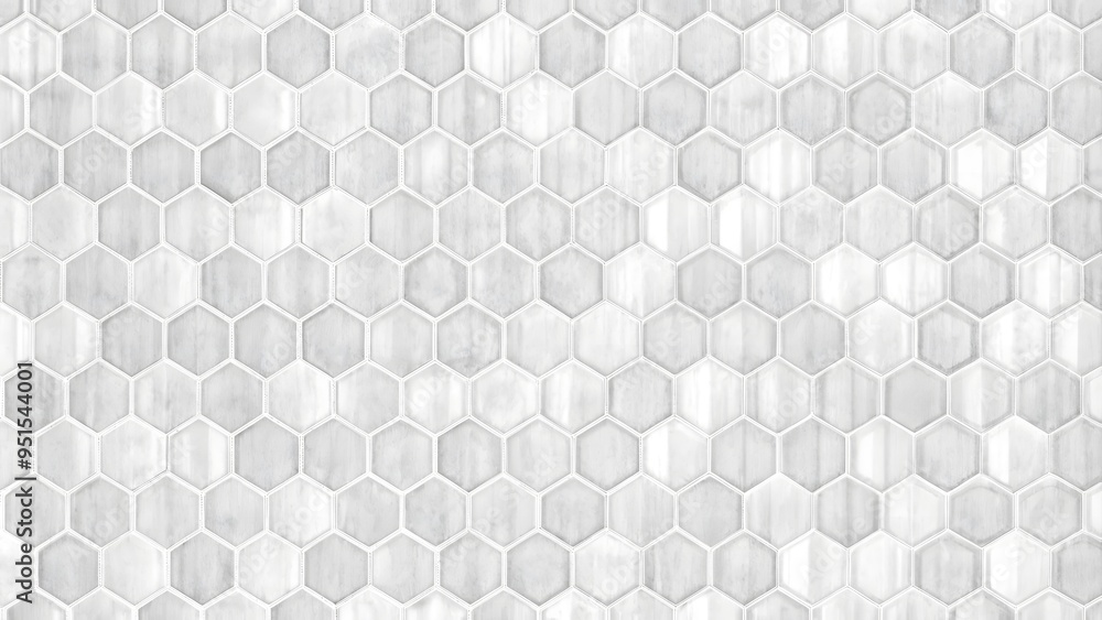Poster white 3d hexagons hight technology minimalist abstract modern background. sci-fi tech hexagonal bloc