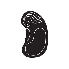 monocot seed glyph icon