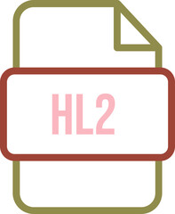 HL2 File icon with bold outline