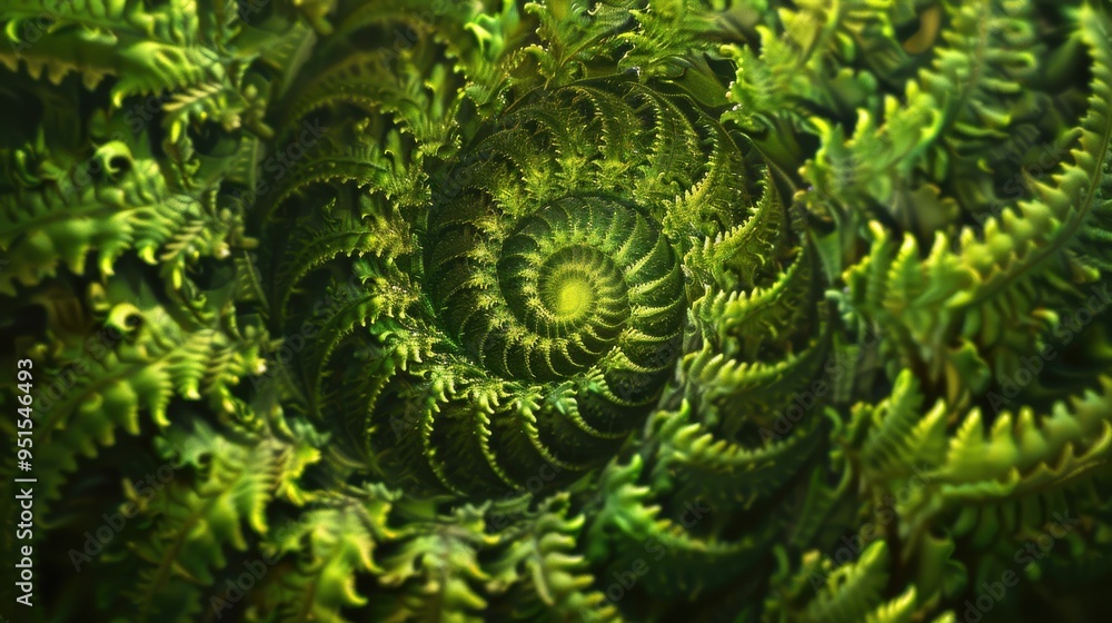 Poster fibonacci sequence illustrated in cluster of flowers