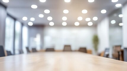 Beautiful blurred background of a light modern office interior