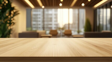 Beautiful blurred background of a light modern office interior