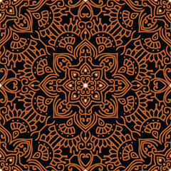 elegant vector Javanese ethnic batik pattern template