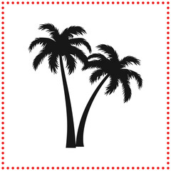 Minimalist Palm Tree Icon Vector Design   Perfect for Resort Branding, Tropical Logos, and Coastal Themed Products