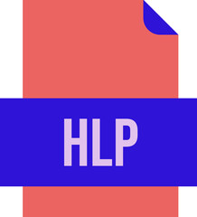 HLP File icon fill crisp corners