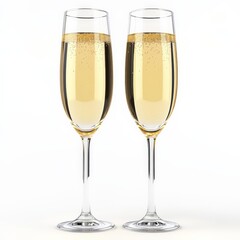 Two Champagne Flutes.