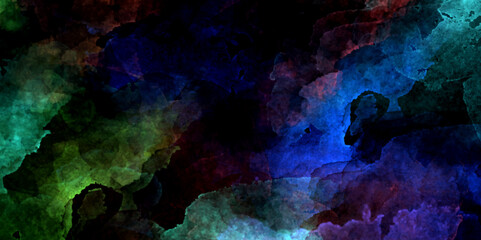 multicolor watercolor paper textured illustration with splashes. colorful watercolor for background with paint. Divorces and drops. Colorful gradient ink colors wet effect hand drawn canvas background