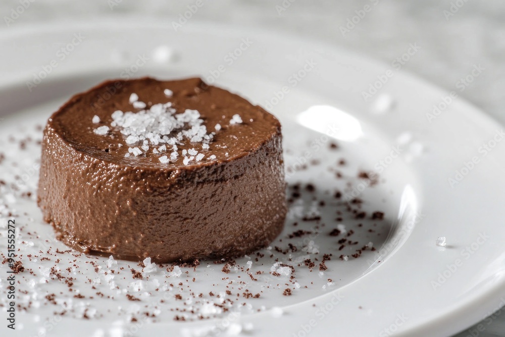 Canvas Prints Chocolate Mousse with Salt