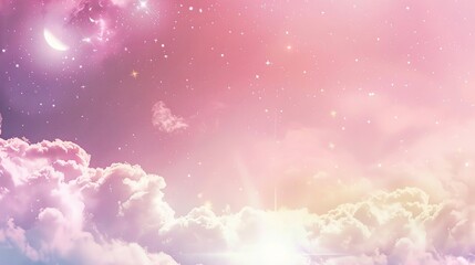 Stunning Pink Minimal Cloud Background: A Dreamy and Delicate Visual Spectacle. Showcasing the Softness and Charm of Heavenly Tones.