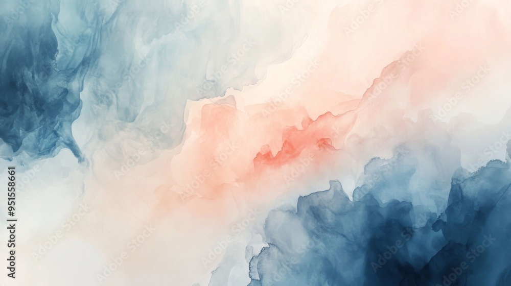 Poster an abstract background with a soft, watercolor effect and gentle, blended colors, creating a dreamy 