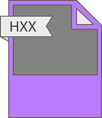 HXX File format icon minimal