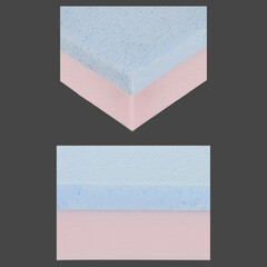 memory foam cool gel high density foam mattress layers zoom view